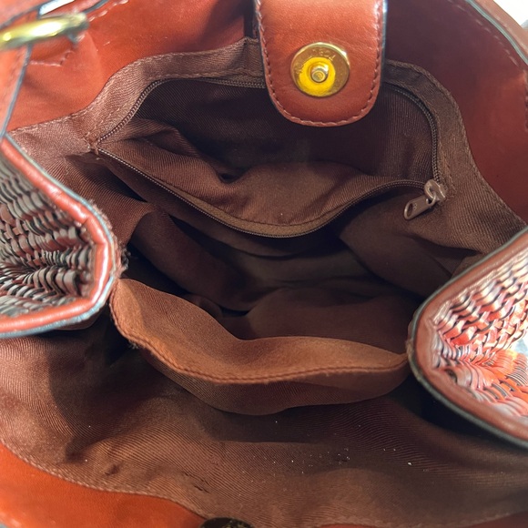 Preston & York Brown Woven Crossbody Bag - Picture 5 of 8